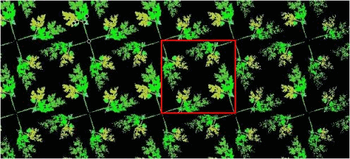 Cutting a background element