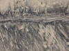 Water merges b&w sand
